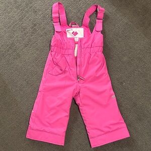Obermeyer Bright Pink Kids ski Overalls